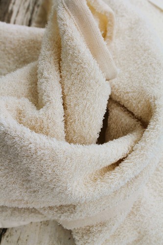 Natural linen terry towel