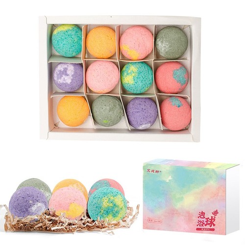 Organic bath bombs gift - 12*,