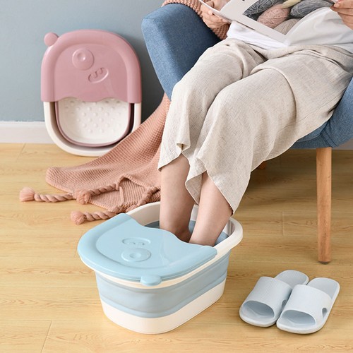 Blue foldable children feet - foldable,